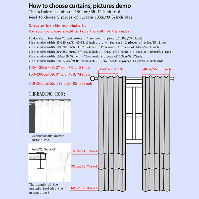 1pc Blackout Curtains Suitable Curtain For Bedrooms Living Rooms cortinas para ventanas