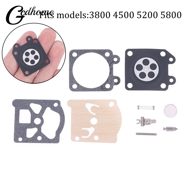 Fits models：3800 4500 5200 5800 Carburetor Repair Kit Chainsaw Repair Kit For Walbro Carburetors Fuel Supply System