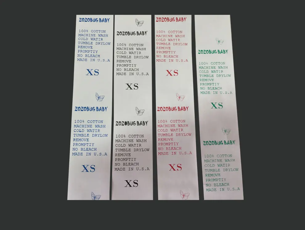 1 Roll 30mmx200M Washing Mark Label and 1 Roll 35mmx300M Print Ribbon