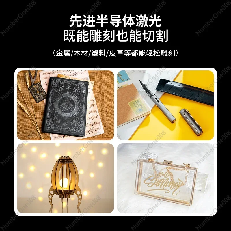 ماكينة الحفر بالليزر XTool D1 Pro10w ماكينة قطع النجارة ماكينة نقش أوراق الشجر الصغيرة الأوتوماتيكية