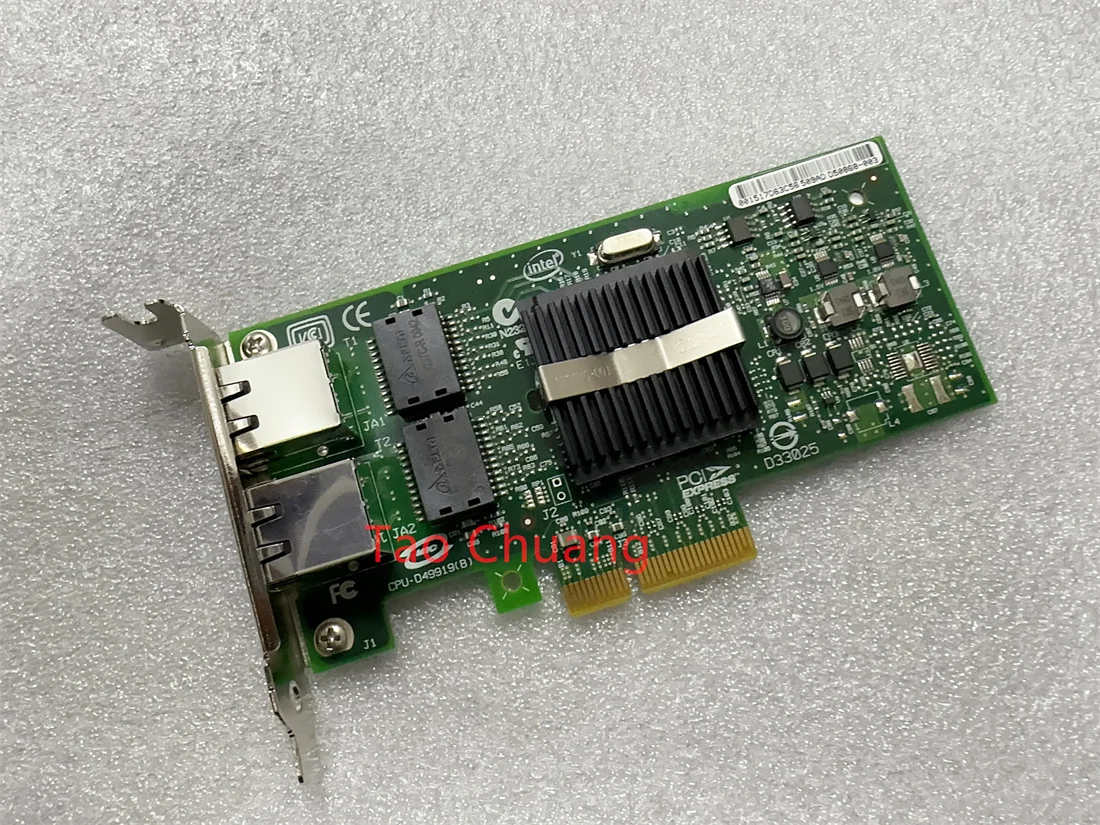 FOR DELL Intel 9402PT Extended PCI-E Card Dual Port Gigabit Ethernet Adapter 060FVR 60FVR