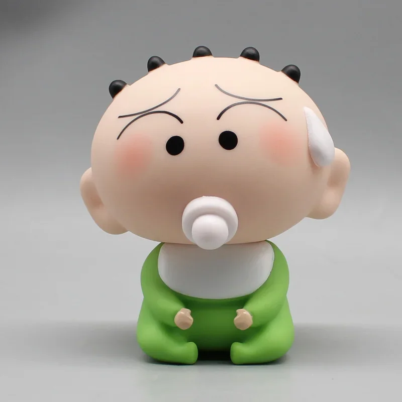 Crayon Shin Chan Figura Anime, Gk Kasugabe, Defense Team, Jardim de Infância Desktop Model Decorações, Animação Brinquedos Presentes, 9.5cm, Novo