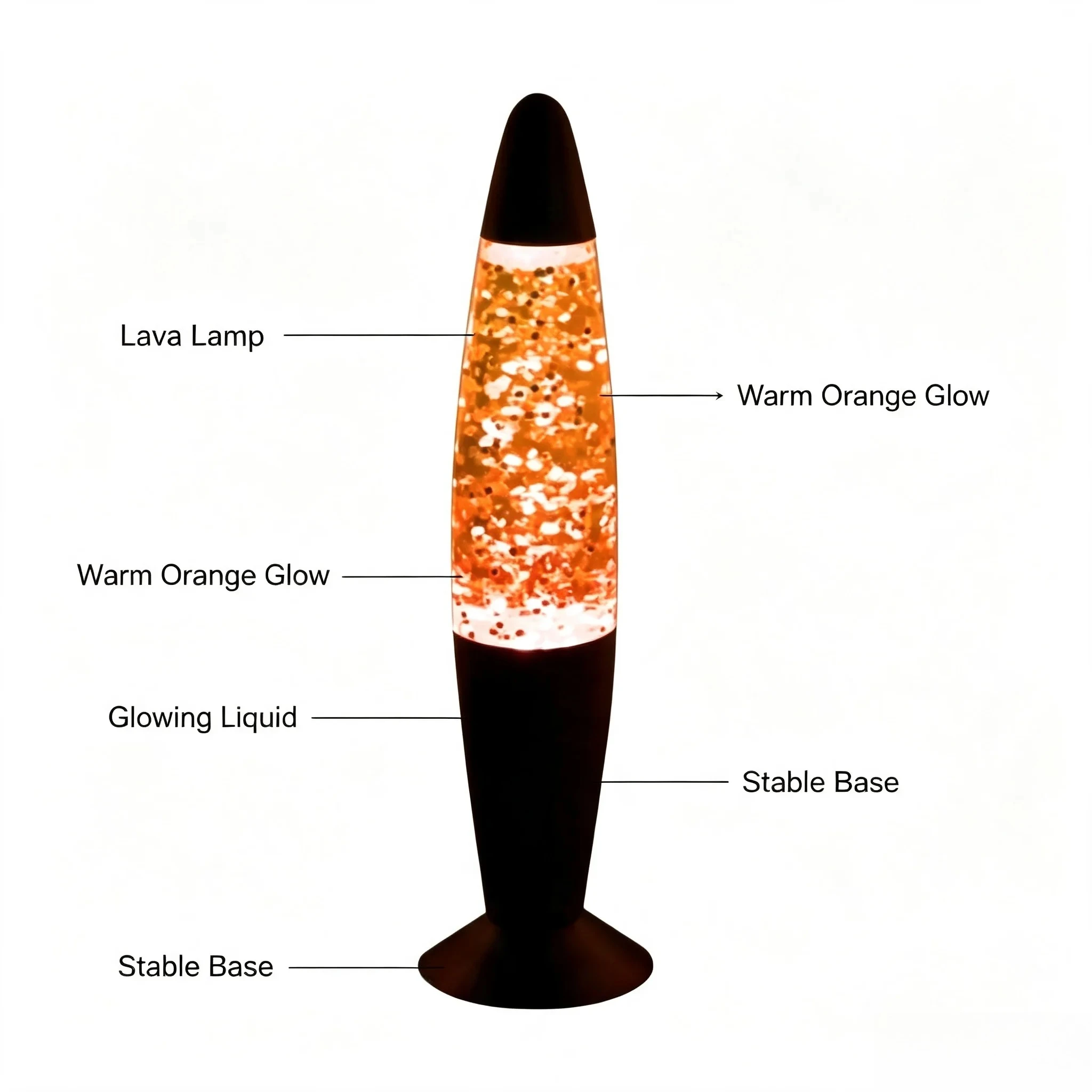 Factory Direct 2026 Lava Lamp Creative Home Decoration Jellyfish Wax  34cm