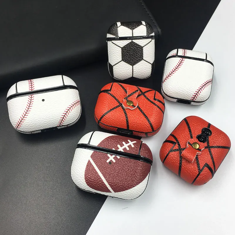 

Unique Basketball Baseball Pattern Earphone Case For Airpods Pro 2 2022 Shockproof Protective Case For Air pods 1 2 3 Hard Cover