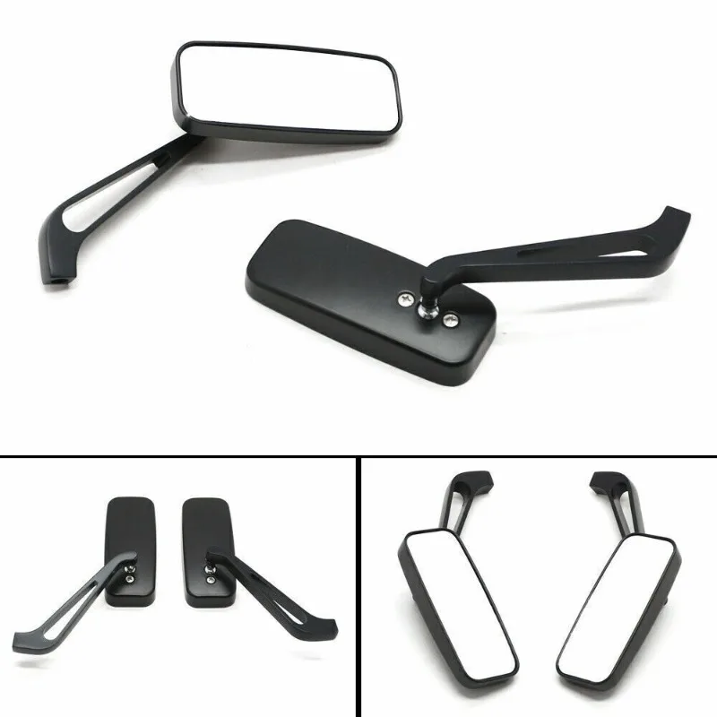 Verstellbarer Seitenspiegel, blendfreier Motorrad-Rückspiegel mit 8 mm/10 mm Gewinde für Harley Honda Kawasaki Yamaha Suzuki