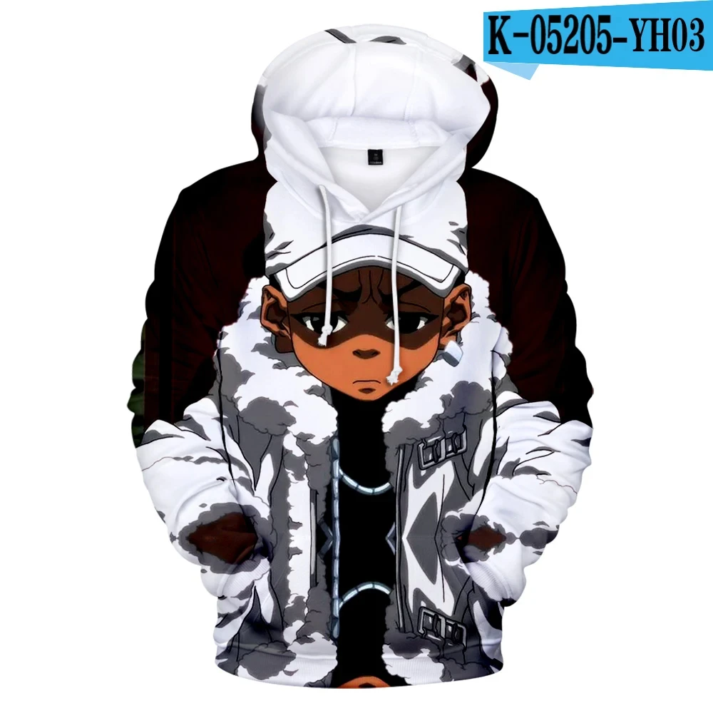 The Boondocks Hoodies 3D Long Sleeve Sweatshirt Men\'s Hoodie Women Casual Harajuku Streetwear Unisex Oversized Clothes