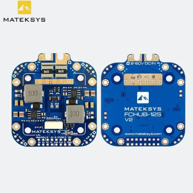 

Matek System XCLASS PDB FCHUB-12S V2， Board, 5V & 12V Output with Current Sensor 3-12S Lipo for RC FPV Drone Quadcopter