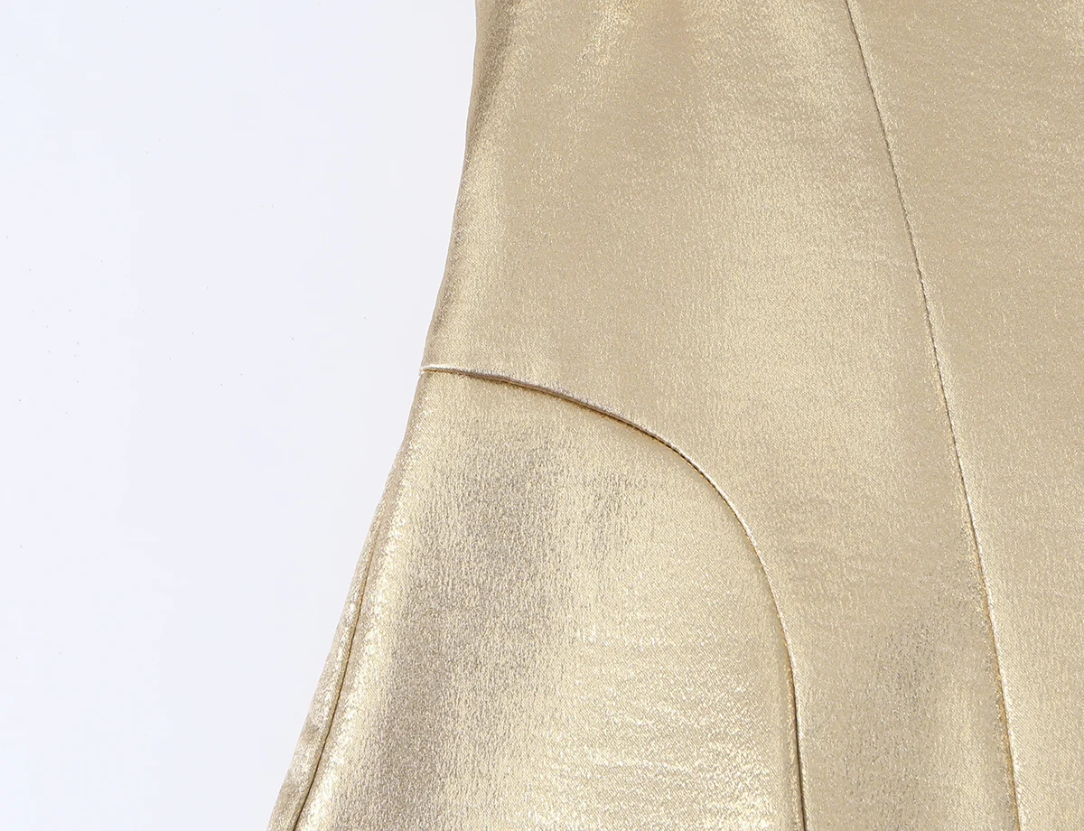 KONDALA Damen Schickes Sexy Trägerkleid Cocktail Geburtstagsparty Korsett Goldfarbenes Kleid 2026 Sommer Trendiges Damen-Minikleid – Detail 7