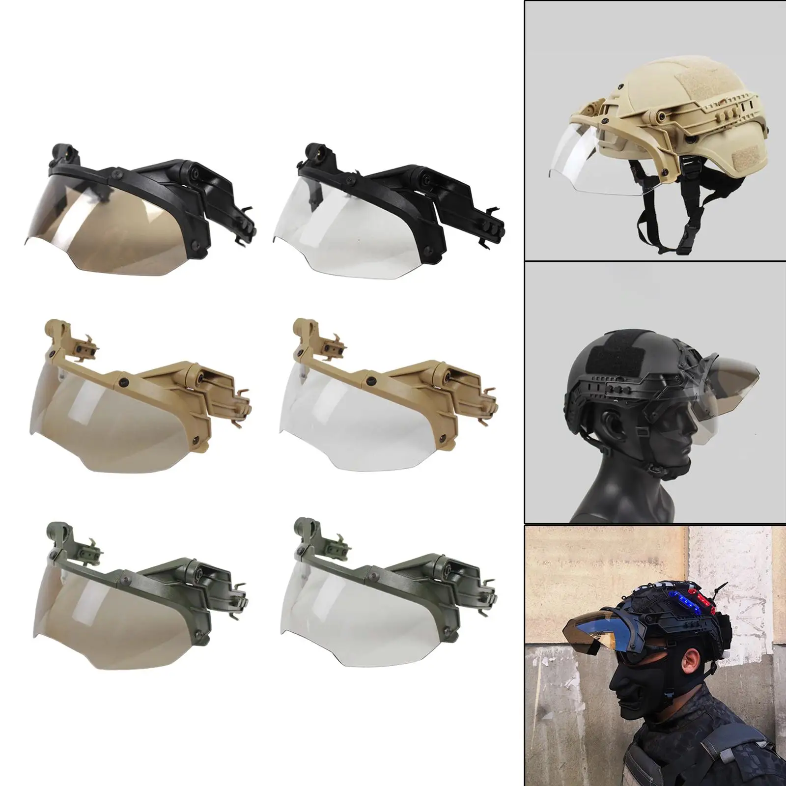 AntiFog Helmet OP Goggles 90 Degrees Removable Fast Mich for CS Combat Game