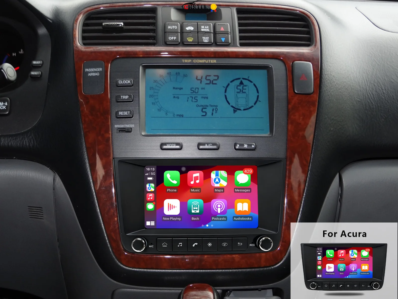 CHSTEK لـ Acura MDX 2001-2006 راديو السيارة ستيريو مشغل وسائط متعددة Carplay بلوتوث الملاحة GPS WIFI 4G وحدة الرأس أندرويد 13 #1