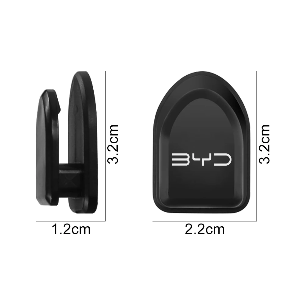 4Pcs Car Hook Clips Auto Interior Accessories For BYD Atto 3 Act 3 Tang F3 E6 Yuan plus Song plus ev f0 f3 Qin Han Dolphin S6