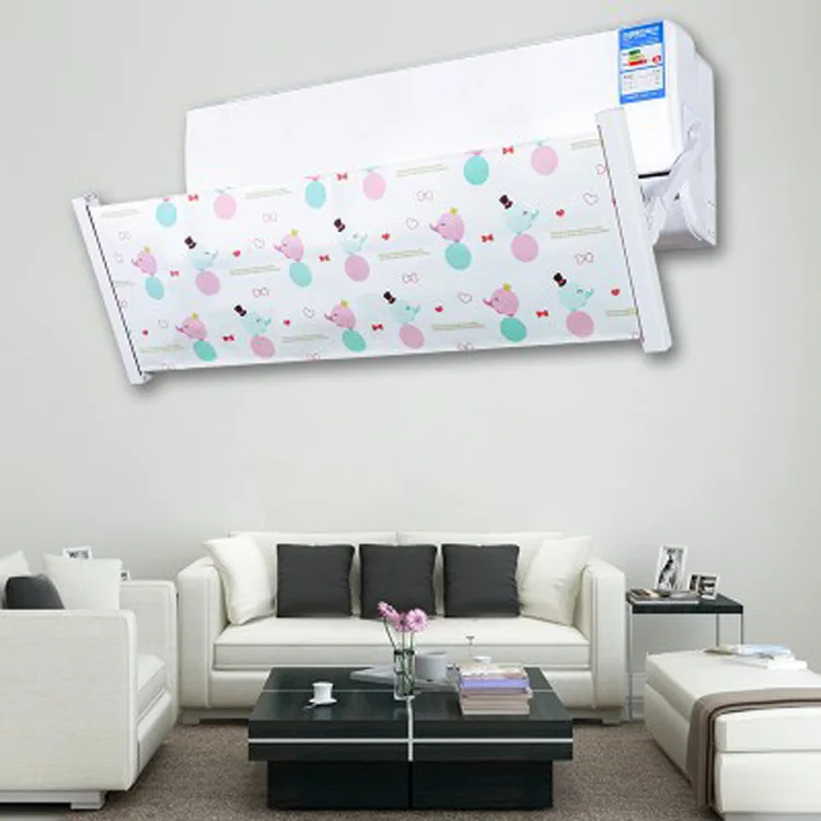 Schaalbare Opknoping Type Airconditioning Voorruit Anti-Direct Blazen Lucht Deflector Huishoudelijke Airconditioning Baffle JK035