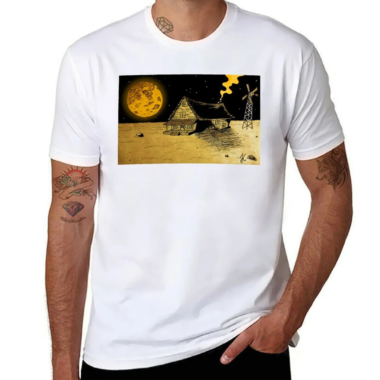 

the Harvest Moon T-Shirt t shirt men 100% cotton luxury brand t shirt man designer T-Shirt