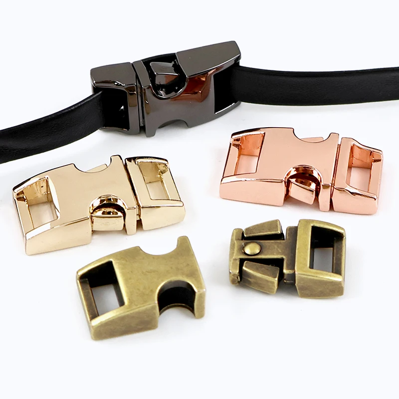 

2/5/10Pcs 10mm Side Release Buckle for Bracelet Closure Hasp Buckles Pets Collar Webbing Strap Carabiner Clips Bag Accessories