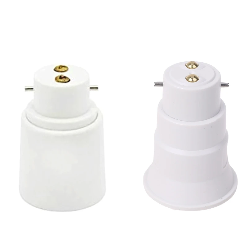 B22 To E27 Lamp Adaptor Connector Light Base Screw Light Bulb Socket Flame Retar Dropship