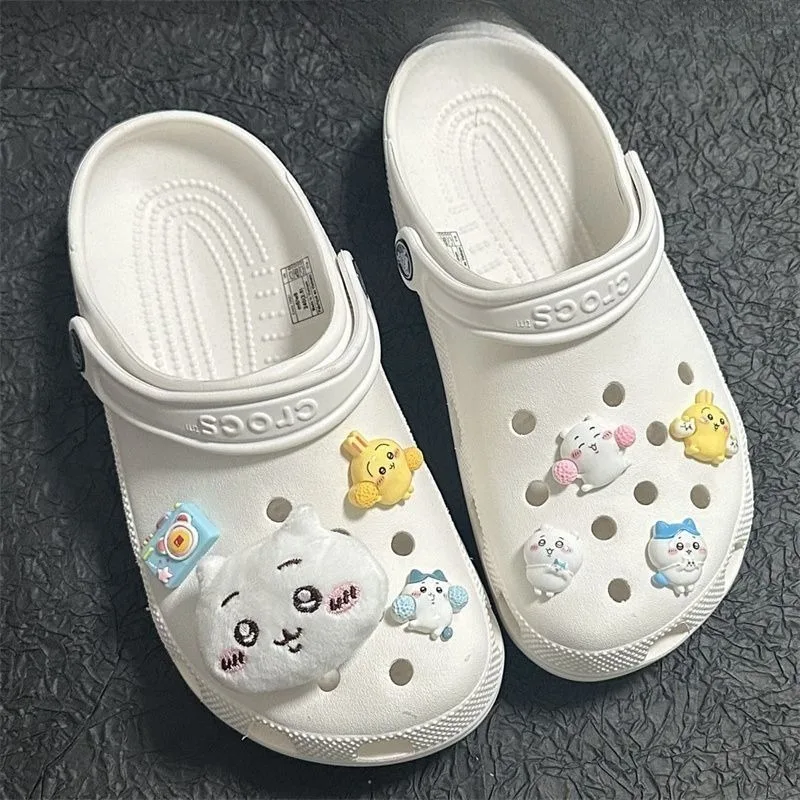 New Cartoon-style Cute Usagi Come with Cute Hachiware Plush Doll Shoe Buckles Featuring Simple and Fashionable Design. view 3