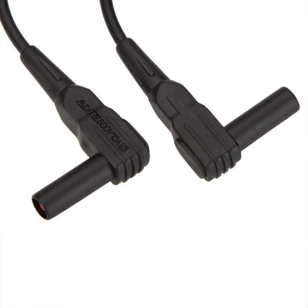 Kelvin Test Alligator Clip Four Wire LCR Bridge Test Clamp Red Black 15mm Opening 4mm Standard Banana Plug for Testing Tool