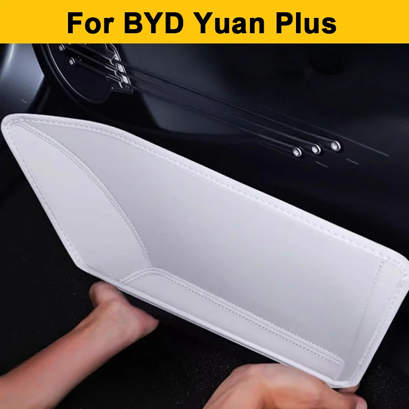 

For BYD Yuan Plus 2022-2024 2025 Car Door Storage Box Car Inner Door Organizer Tray Water Cup Holder Auto Interior Accessories
