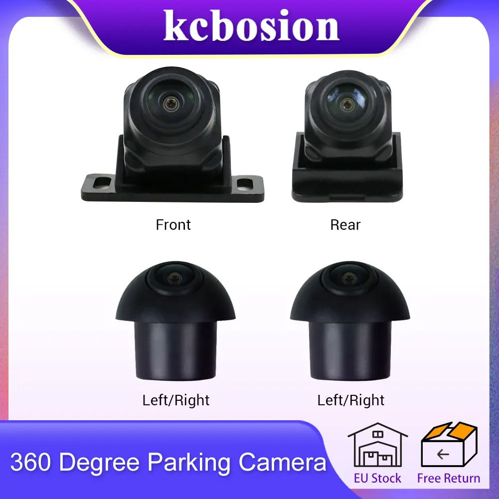 

Kcbosion AHD 360 Degree Parking Camera All-Round Visibility Vehicle Camera HD Car Bird View 4 pcs Cameras 360° Panoramic System