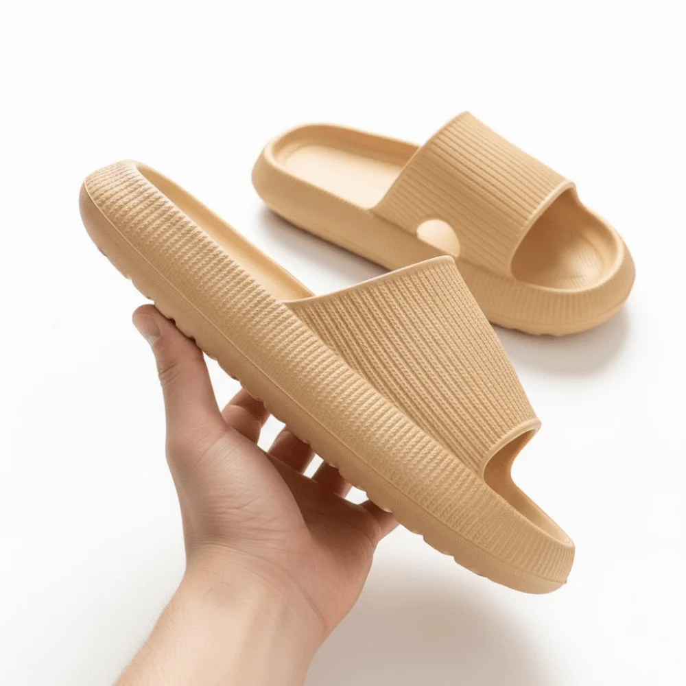 

Durable Anti-Slip Sports Slippers Elevated Wear-Resistant Outdoor Slippers EVA Casual Sandals Home