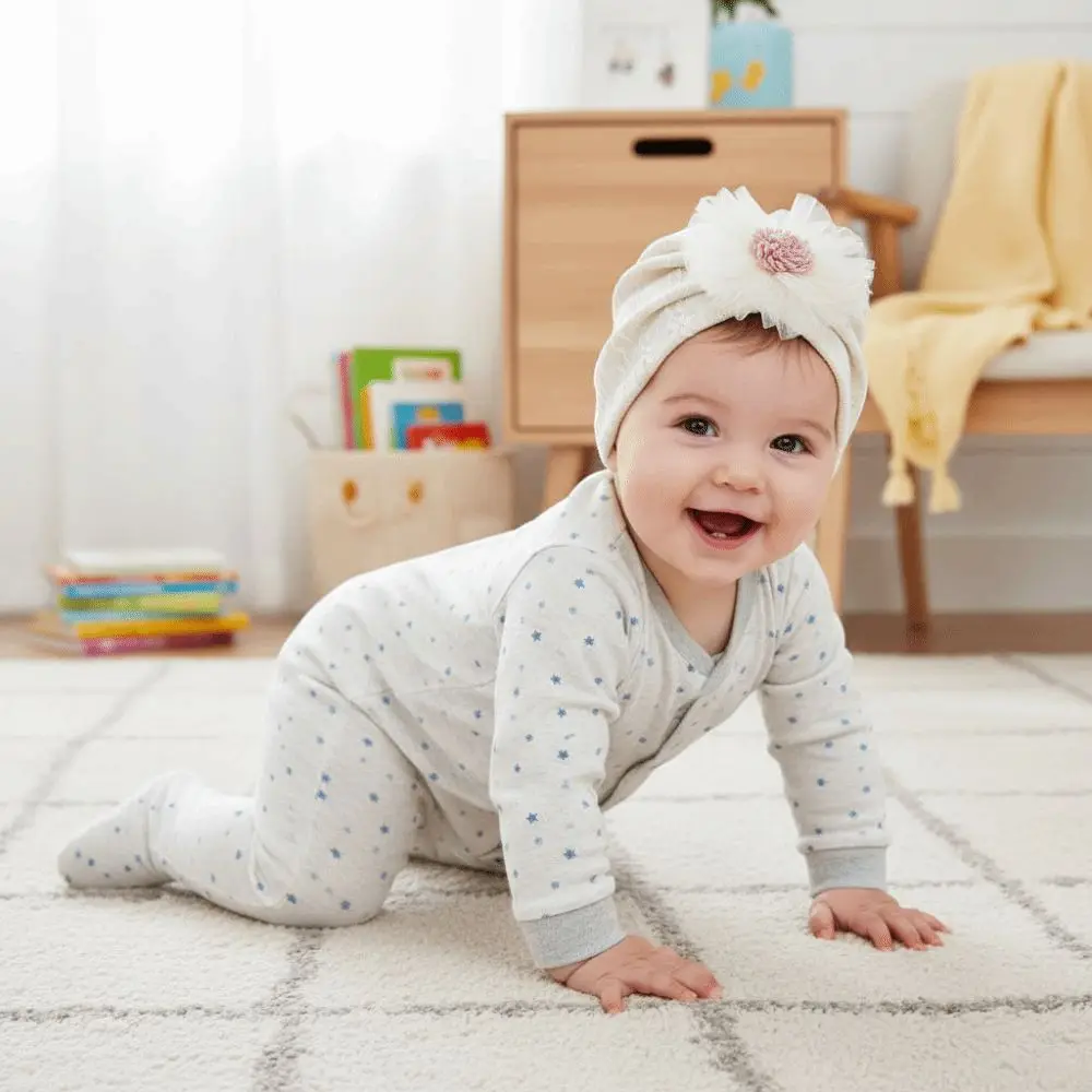 

Милая мягкая хлопковая шапочка-тюрбан для младенцев, дышащая эластичная шапочка с цветочным узором, легкая шапочка для новорожденных, товары для новорожденных