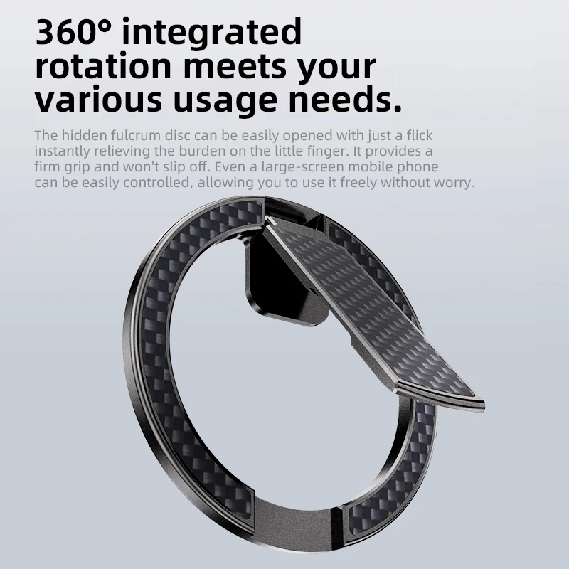 Ultra Thin and Simple Round Metal Mobile Phone Holder Two Sided Magnetic Multiple Scenarios to Free your Hands