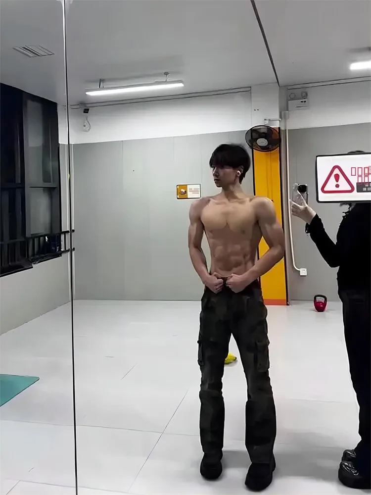 

Американские камуфляжные брюки, мужские облегающие джинсы для осени и зимы, модная рабочая одежда, джинсы с несколькими карманами, прямые брюки