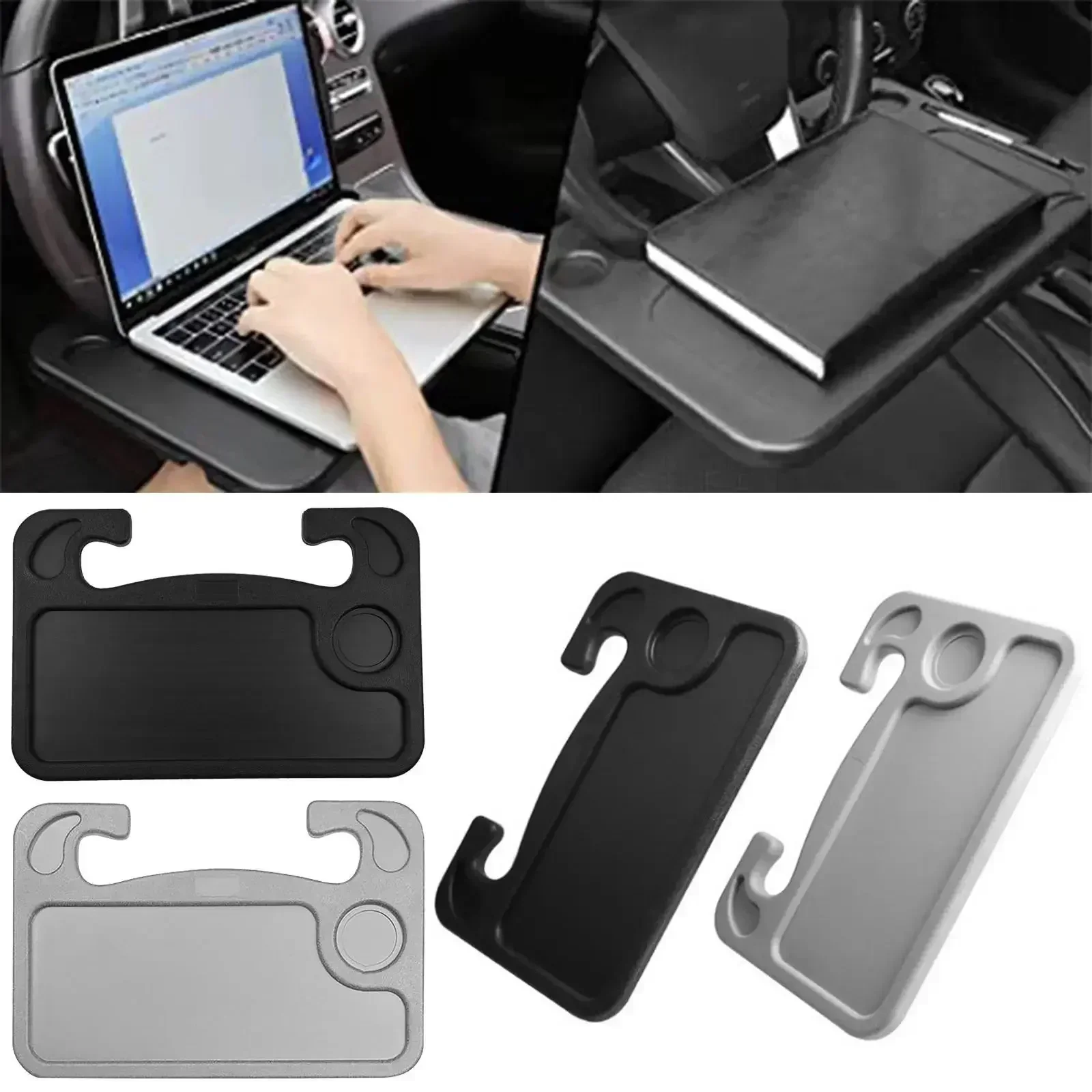 

Small Table Board for Car Portable Travel Car Storage Rack Drinks Tray and Dinner Plate Car Steering Wheel Dining Table