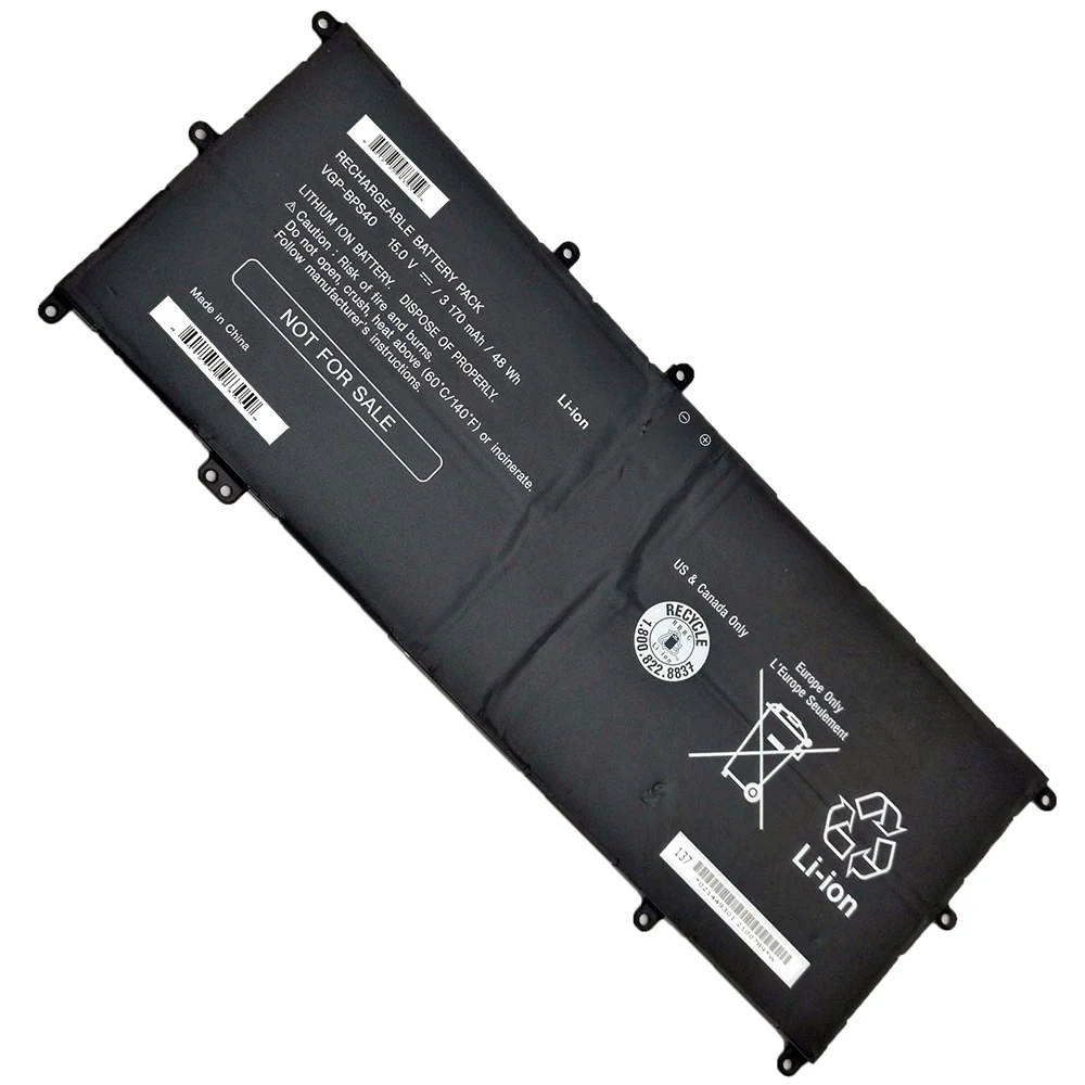 Brand New Original VGP-BPS40 15V 3170mAh Laptop Battery for Sony Vaio Flip Svf 15A SVF15N17CXB VGPBPS40 BPS40