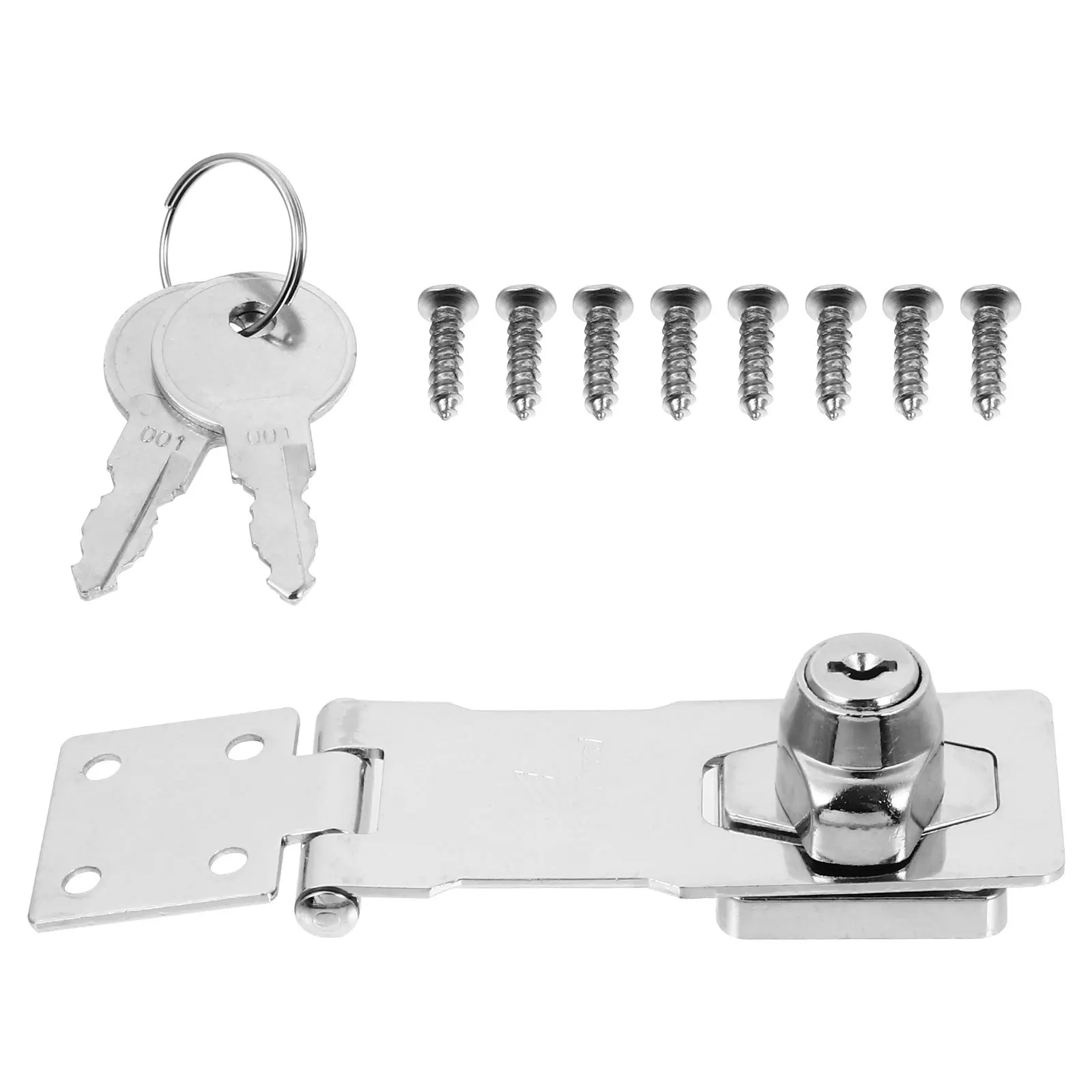 1 set Alloy Latch Lock For Door Set Durable Door Bolt Hasp For Wooden Doors Drawers Cabinets Security Latch Lock
