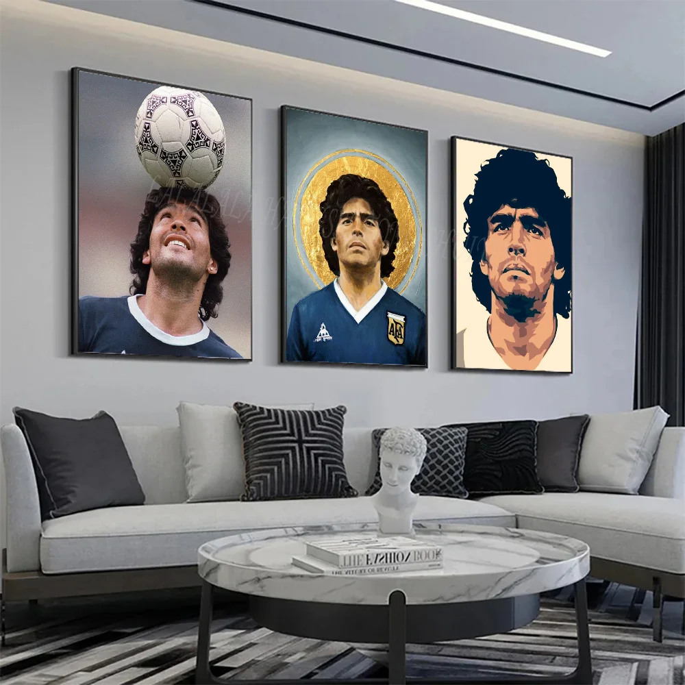 1pc Diego Maradona Poster Poster Art Print Bar Living Room Furniture Decor