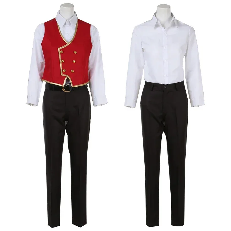 

aaa12 3MINISO косплей Twisted-Wonderland Riddle Rosehearts костюм одежда парик наряды на Хэллоуин костюмы для