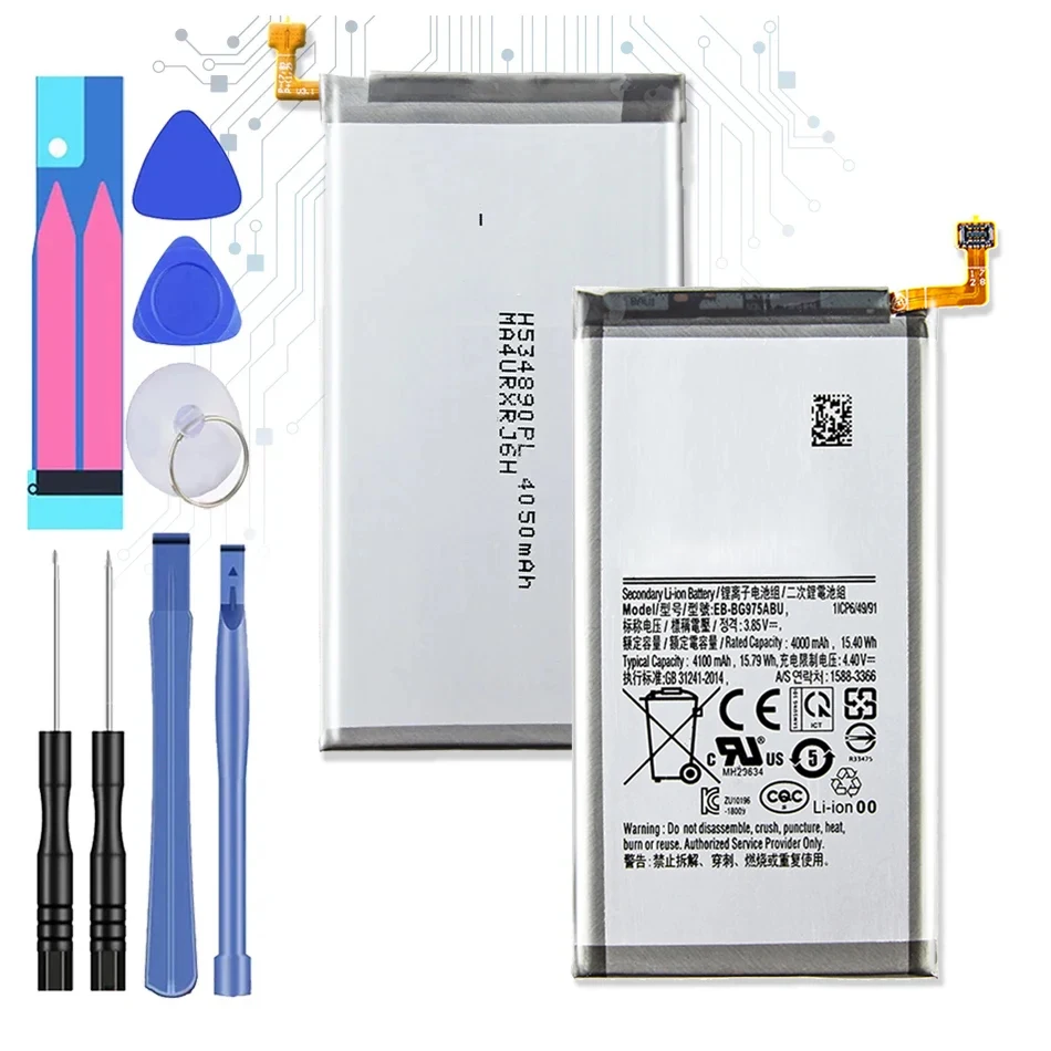 EB-BG975ABU 4100Mah Battery For Samsung Galaxy S10+ S10 Plus SM-G975F/DS SM-G975U/W G975 G975F G975U S10plus