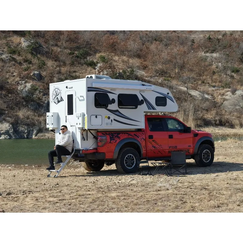 Off-road pickup truck camper, slide-in camper, suitable for outdoor adventure travel