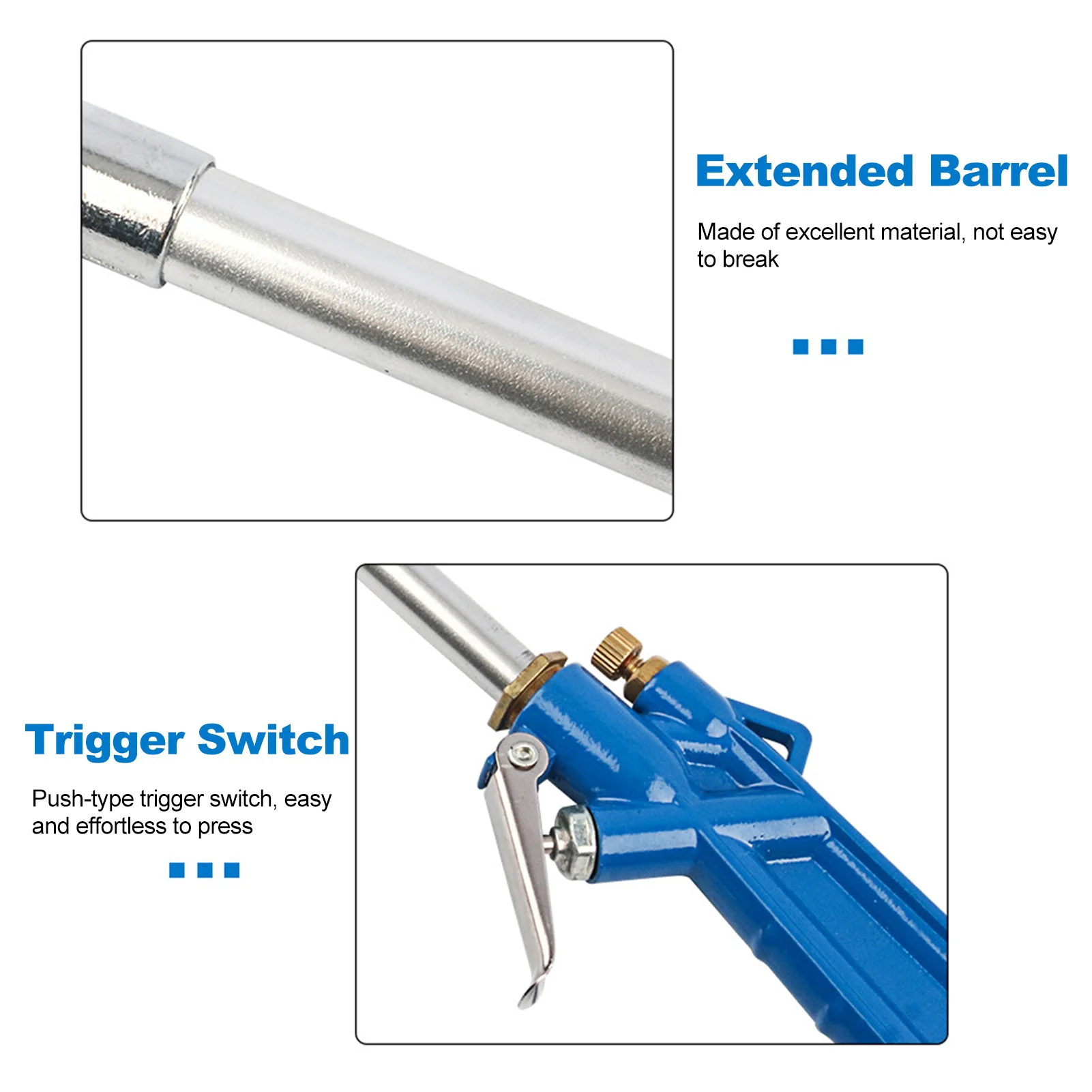 Pneumatic engine cleaner with 240 mm hose Spraying tool for degreasing engine compartment mechanical interiors and wheels
