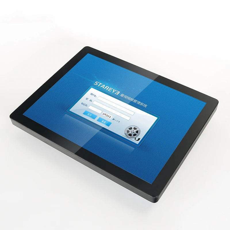 Monitor Industri 15.6 17.3 18.5 19 Inci VGA HDMI USB Layar Sentuh Kapasitif Monitor Tampilan LCD CNC