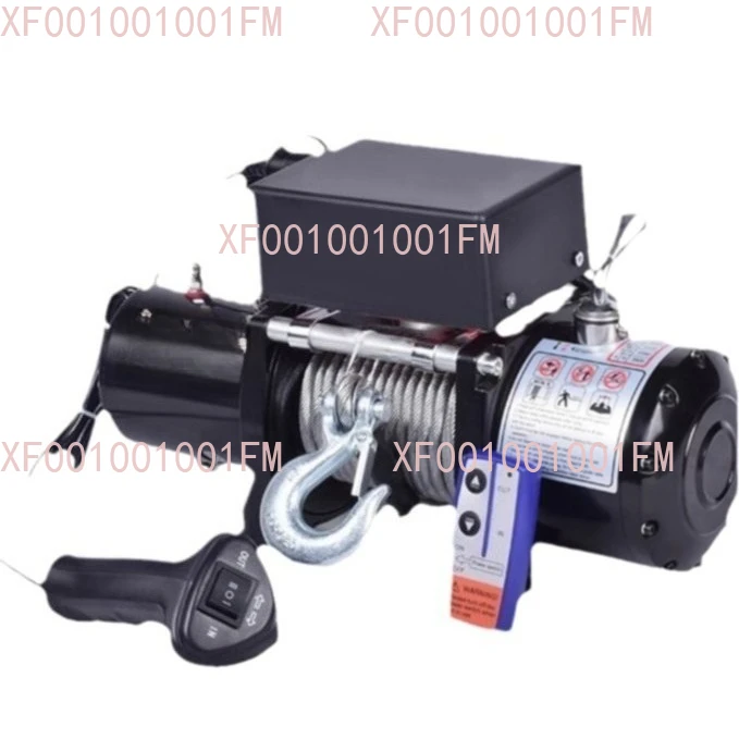 

Электрическая лебедка 12/24 В, буксировочный прицеп для внедорожников, самоспасательный прицеп, лебедка, электрическая лебедка, небольшой кран, бытовая лебедка