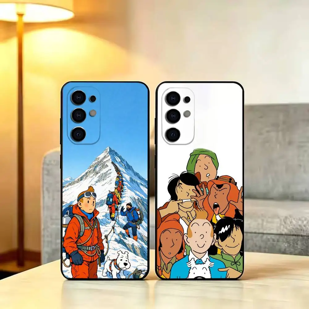 Classic-eexplorer Tintin-in  Phone Case For Samsung S 25,24,23,22,30,21,10,9,Ultra,Plus,Lite,FE,4,5 G Soft Black Case