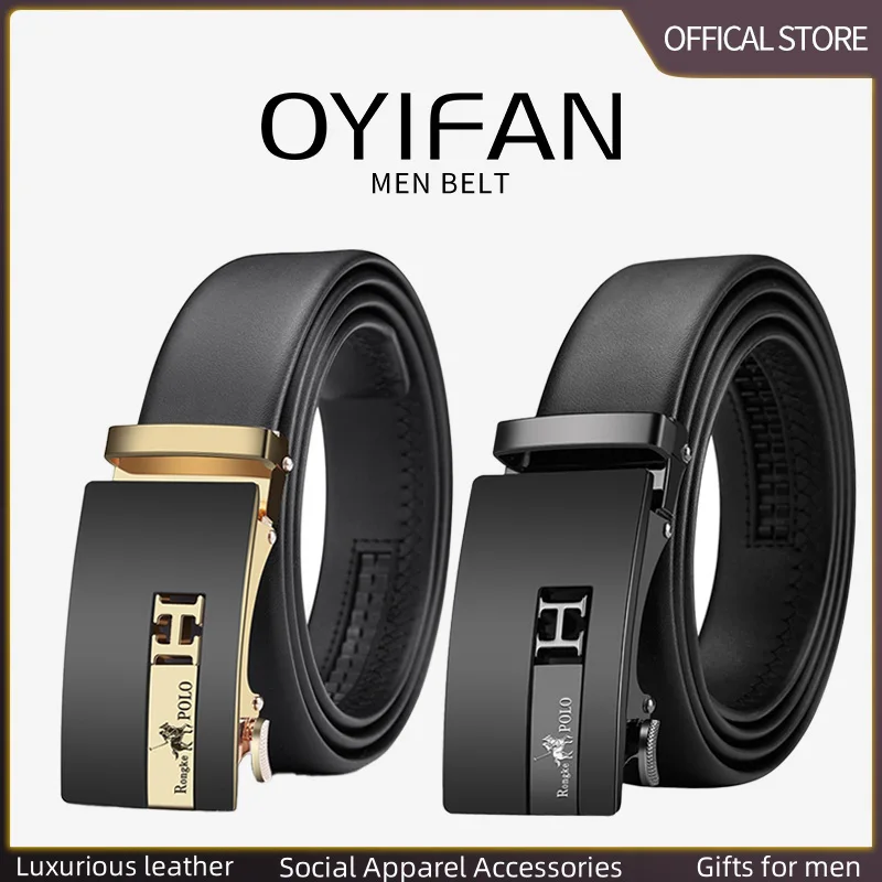 Male Belt Men\'s Belts Genuine Leather Belt for Man Waistband Mens Waist Automatic Buckle belt