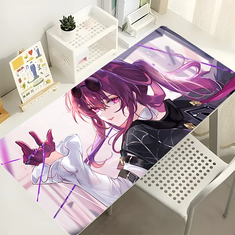 

Mousepad H-honkai Star Rail Kafka Pattern Gaming Mats PC Accessories Mouse Pad Rubber Desk Mat Non Slip Table Mat Keyboard Pad