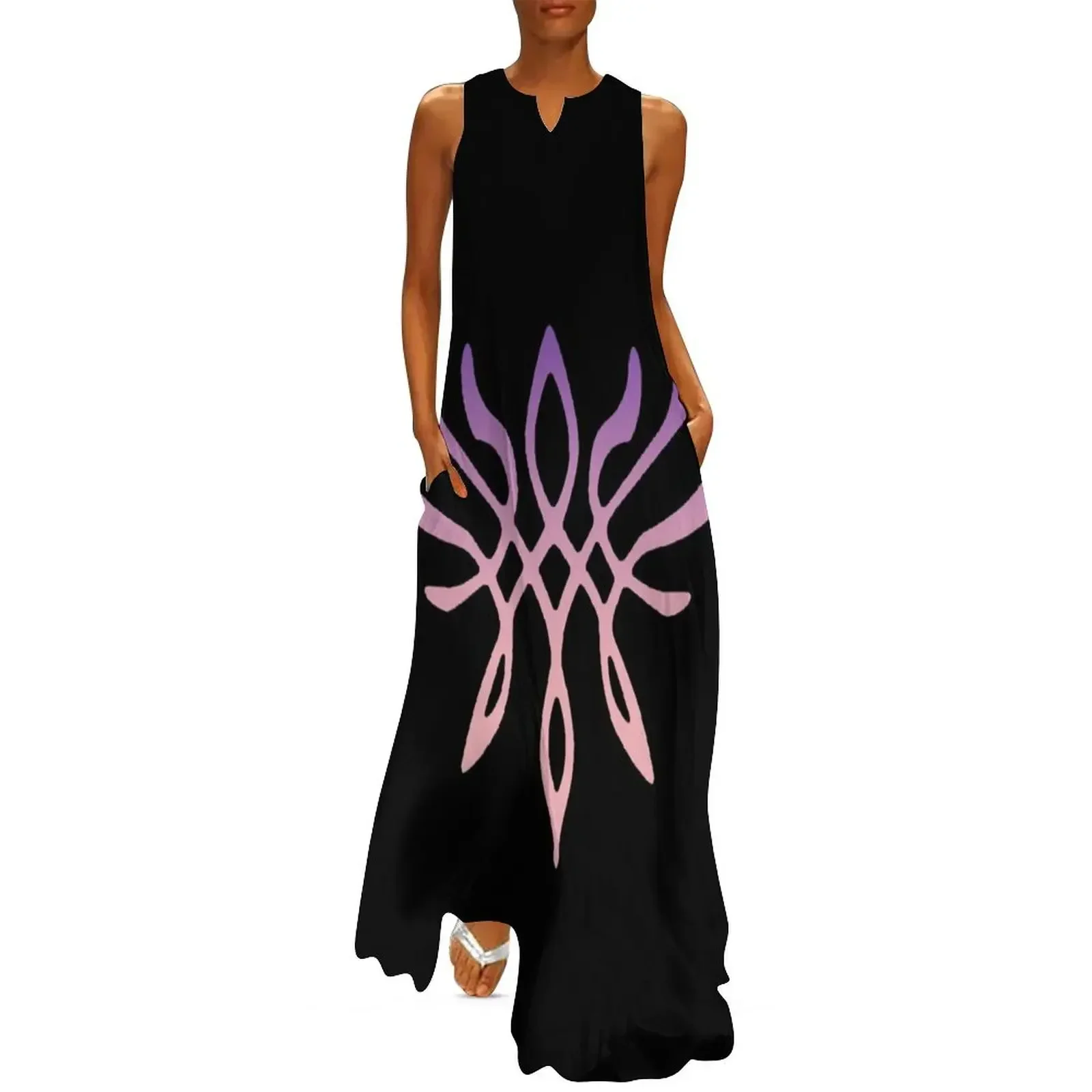 

Crest of Flames Long Dress dresses korean style Dress women Women's skirt Dress