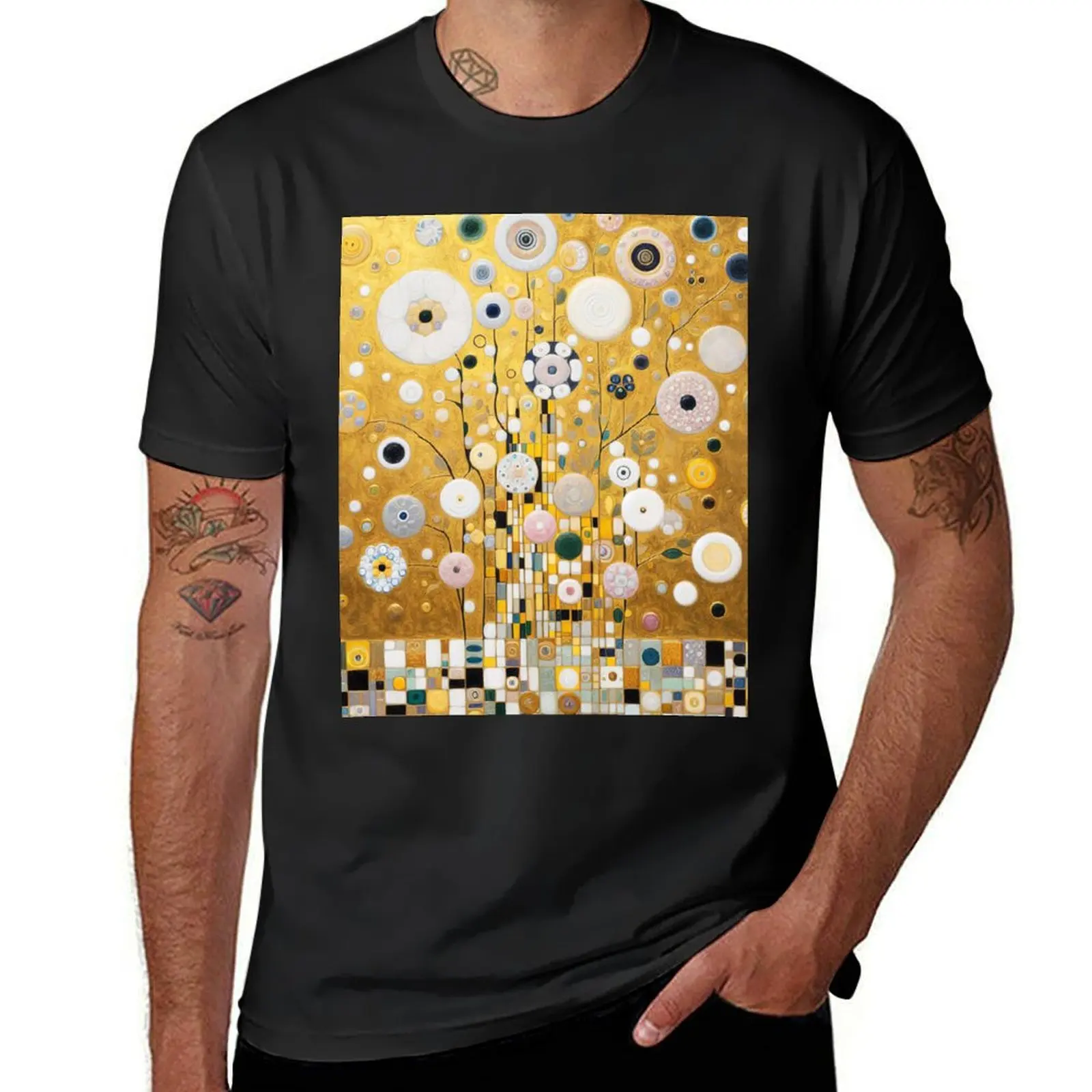 Gustav Klimt The Kiss T-Shirt blacks cute tops heavyweights mens plain t shirts