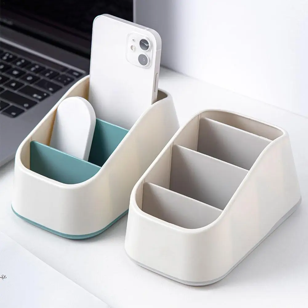 Remote Control Organizer TV Remote Holder For Table Multipurpose Desktop Storage Box Bedroom Living Room Organizer