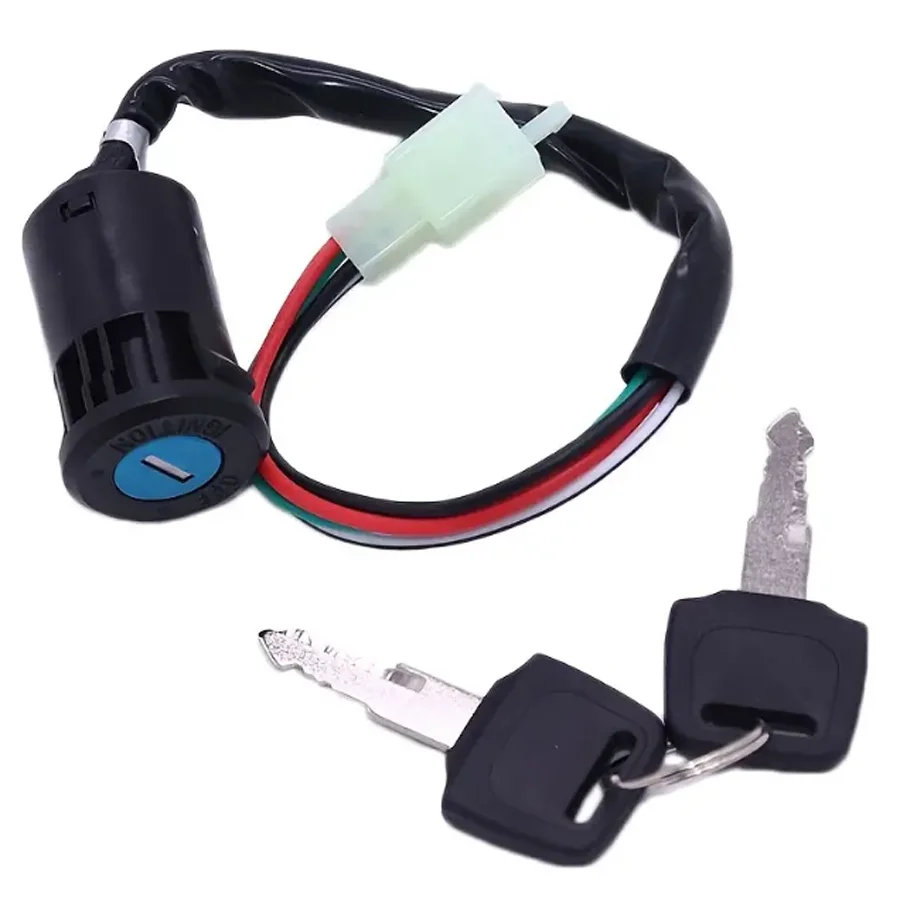 Secure Your Ride with a Turn of the Key!  Universal Ignition Switch - Fits Most Motorcycles & ATVs.