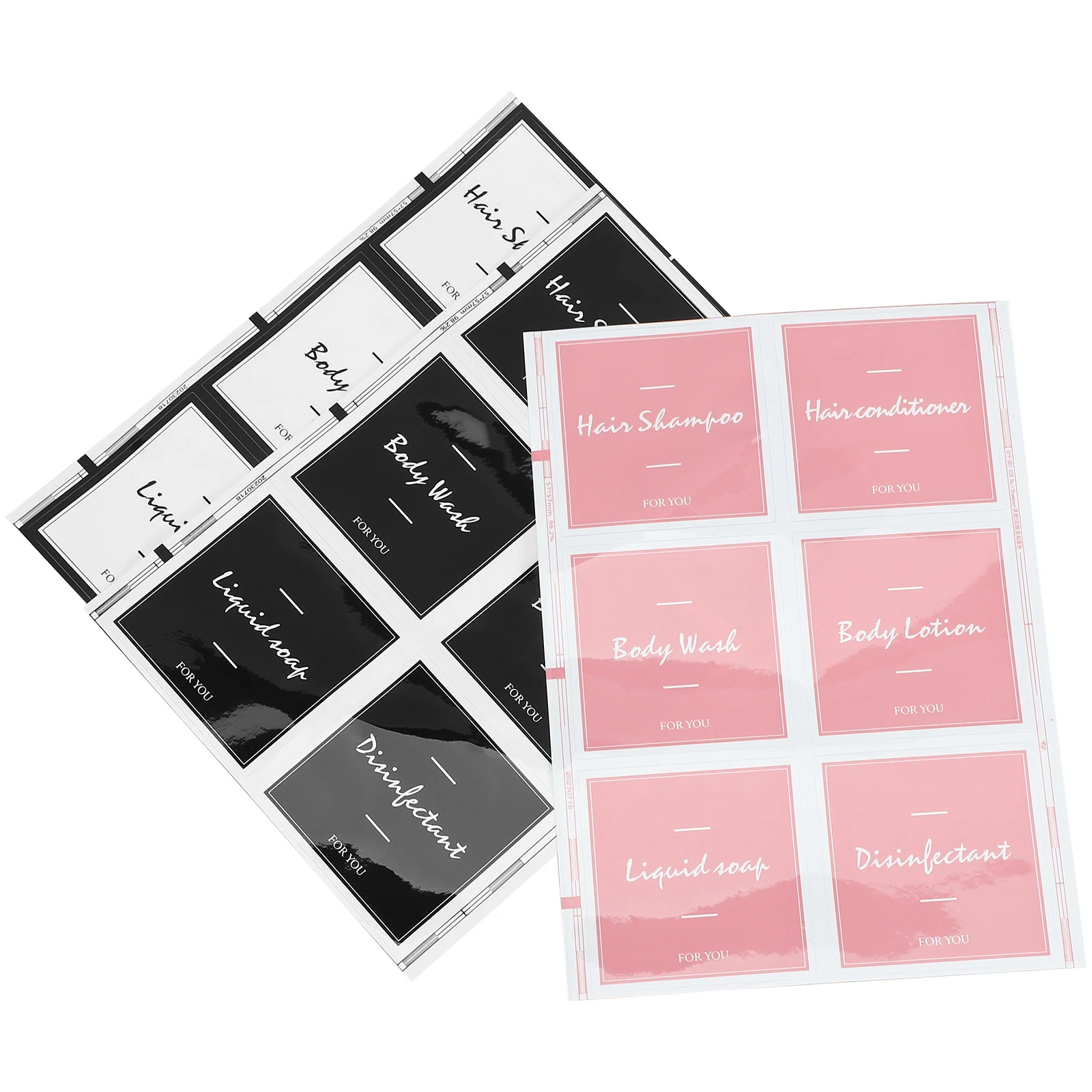 

3 Sheets Toiletries Labels Shampoo Bathroom Self-adhesive Sticker Sub-bottle Stickers Lotion Travel