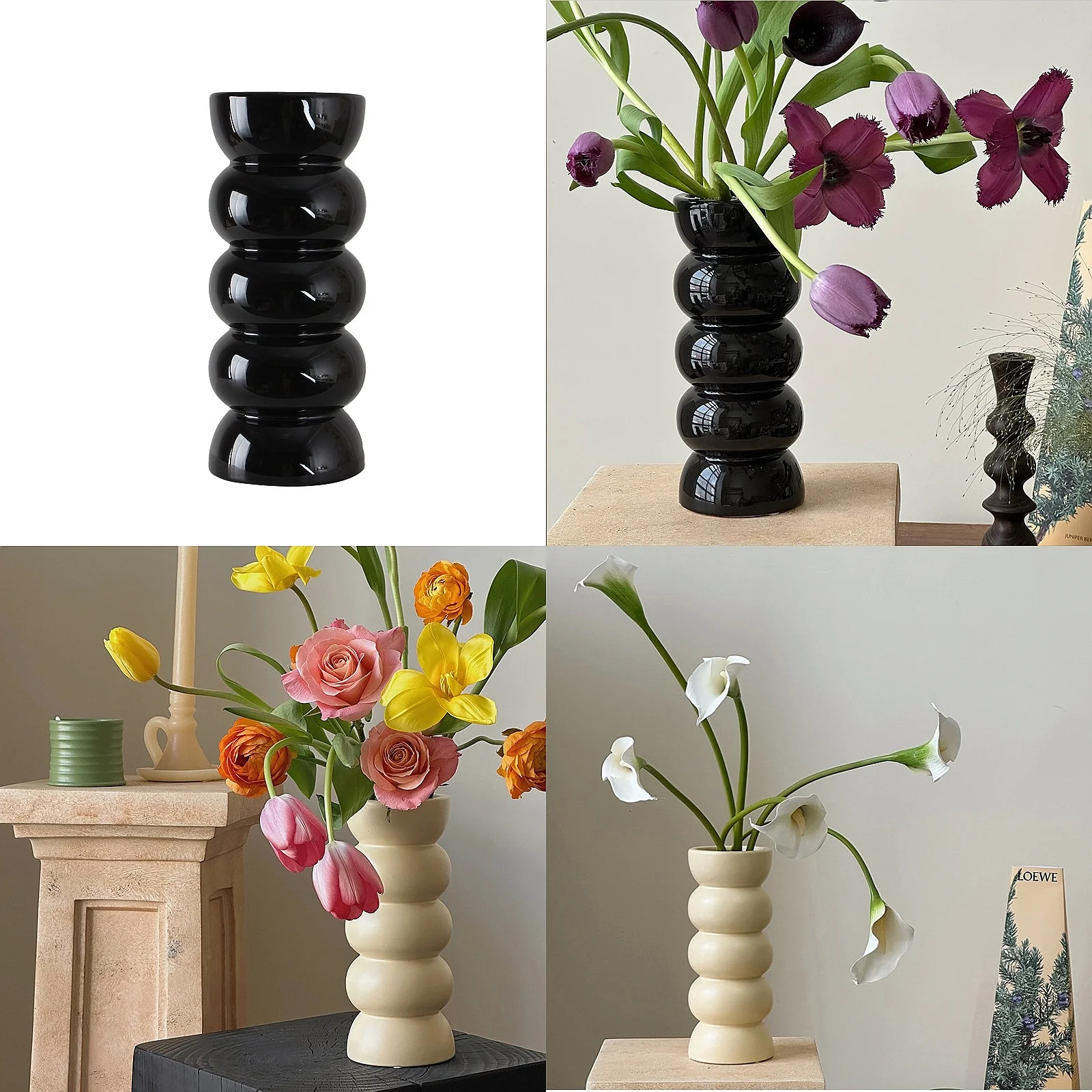 Vintage Ceramic Vase Advanced Sense Medieval High Appearance Level Creative Flower Ware Decoration Vase