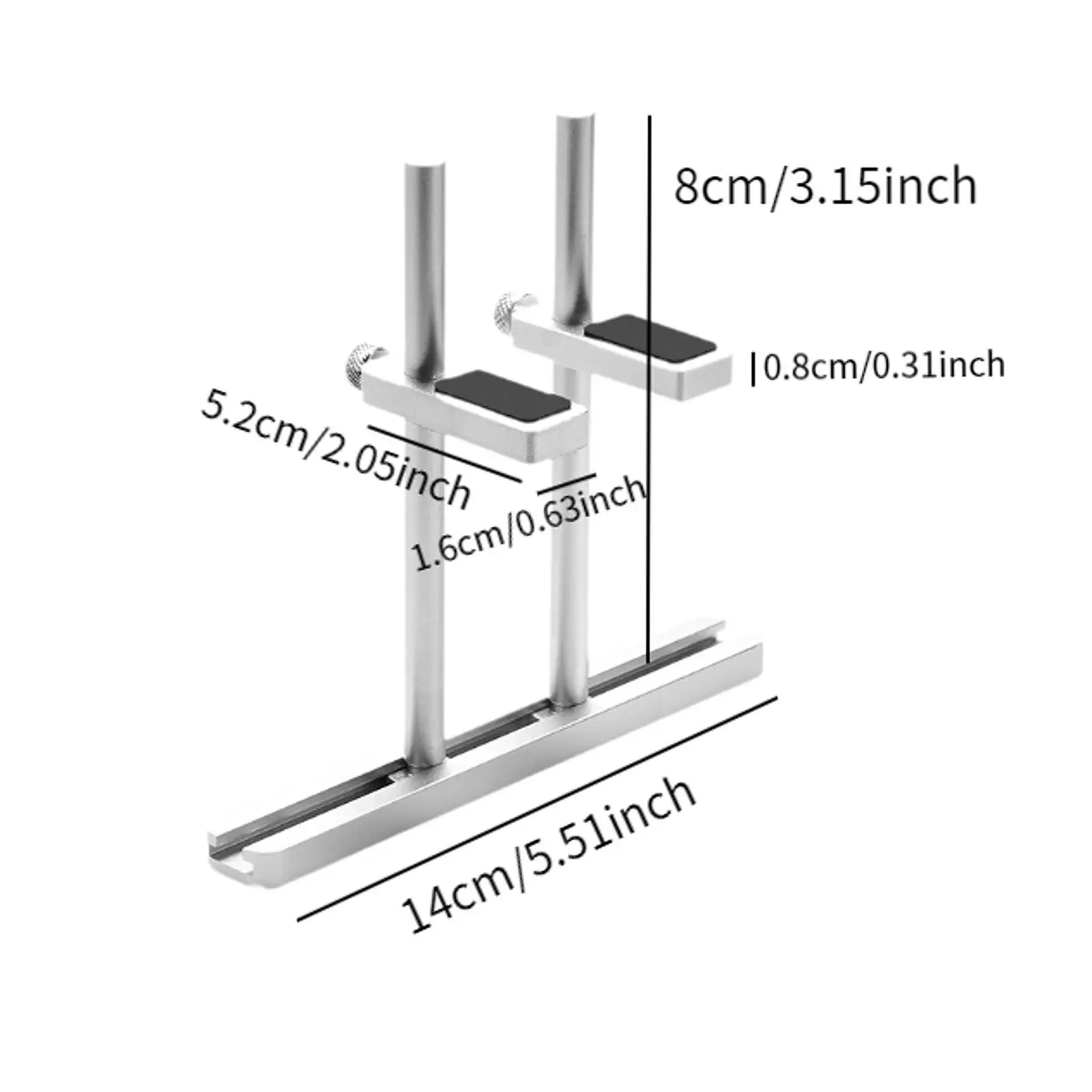 Graphics Card Support Bracket Adjustable Dual Brace GPU Stand Vertical Mount for Desktop Tower
