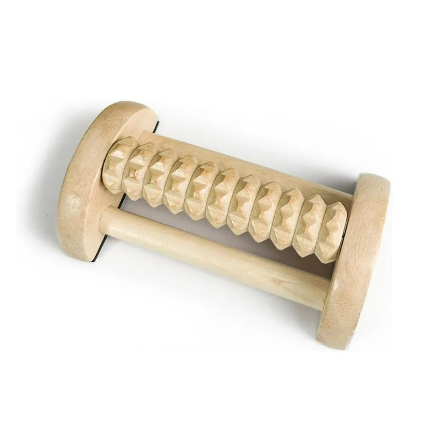 Wooden Foot Roller for Plantar Fasciitis Relief, Acupressure Massage Tool for Feet Heels Arches, Ideal for Runners Walkers
