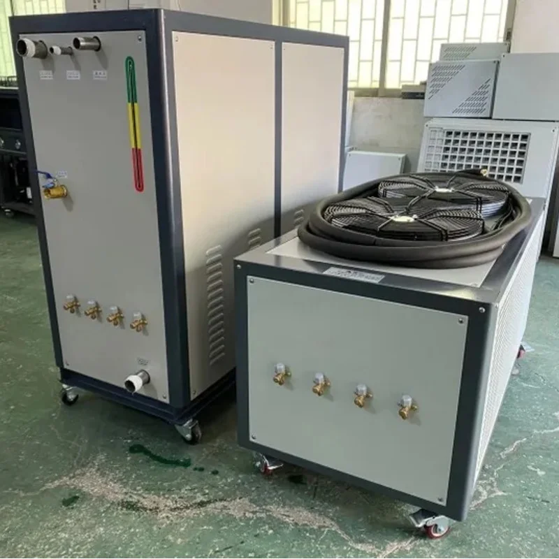 Double in and Double Out Water-cooled Water Cooler for Plastic Machine Refrigeration Factory Assembly Line Equipment