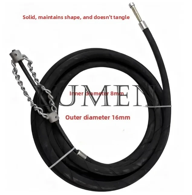 Upgraded Electric Drill Sewer Dredging Tool – High-Pressure Flexible Pipe for Oil Stain & Hard Object Clogs